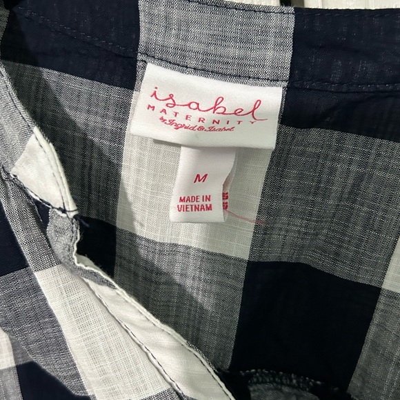 Isabel Maternity plaid shirt - Picture 3 of 4